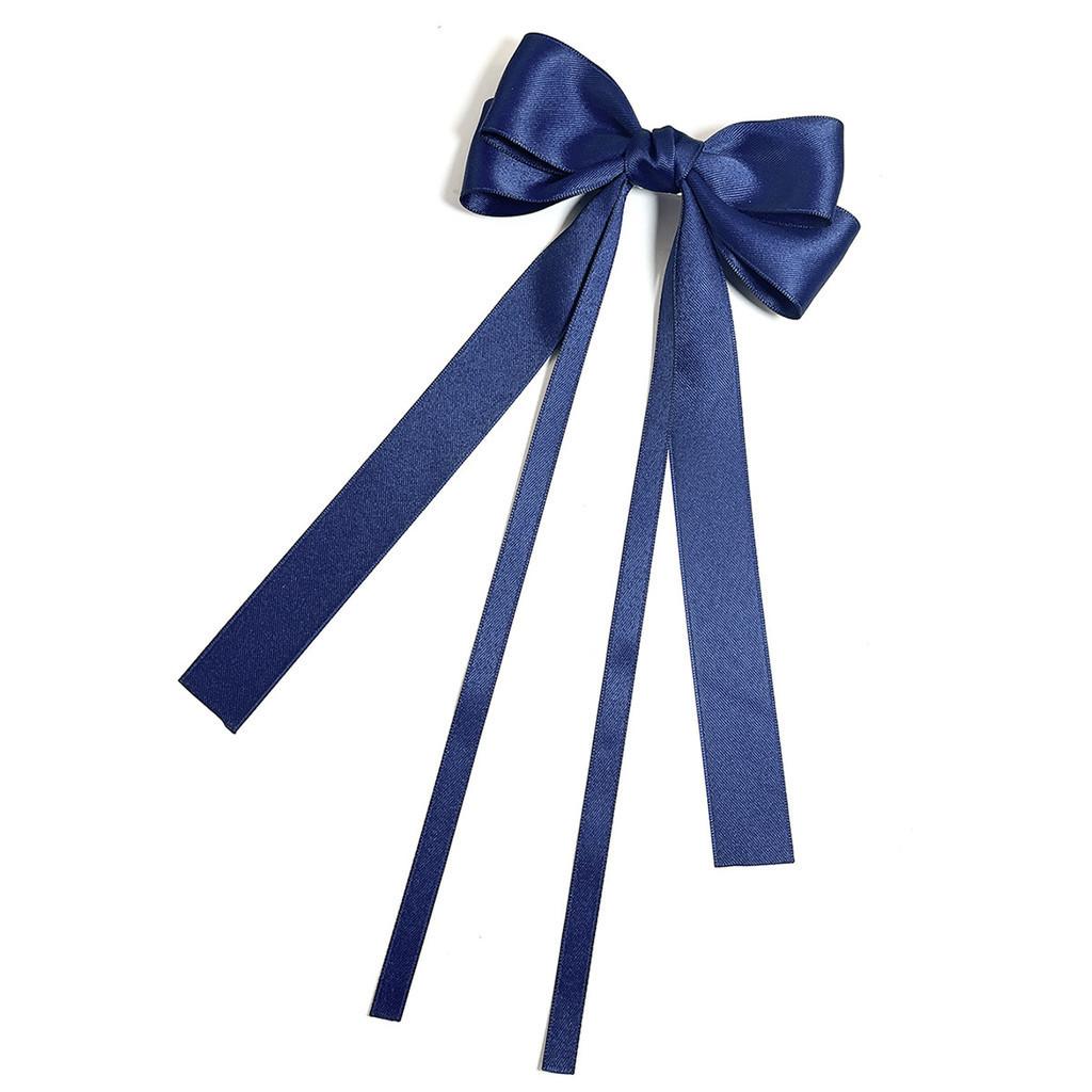Sweet Girl Bow Streamer, Hairpin Korean Simple And Versatile High-end Hairpin On The Back Of The Head Net Red Hair Accessories