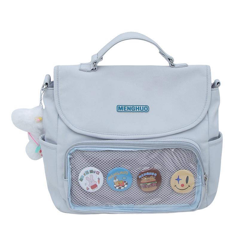 Сумка на плечо в студенческом стиле — фото 26