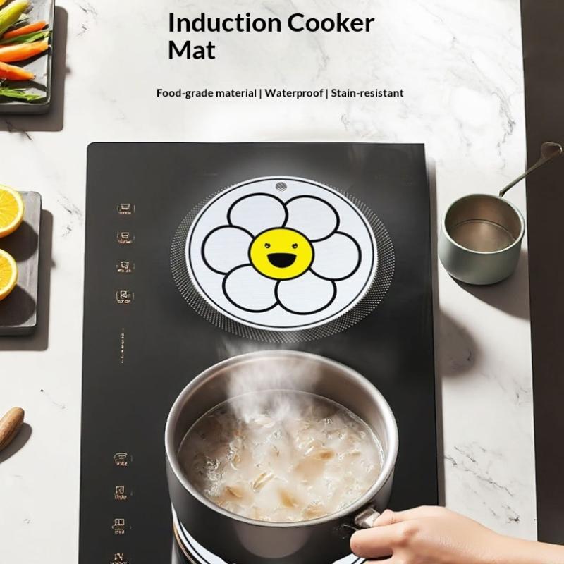 Kitchen Heat Insulation Mat Non-Slip Induction Cooker Cleaning Protection Pad Platinum Grade High Temperature Resistant Mat