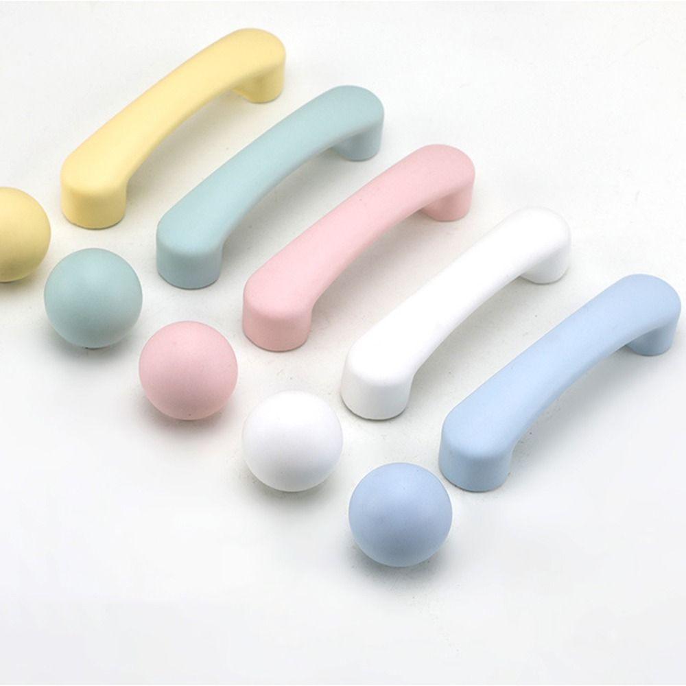 

Мультяшные ручки для дверцы шкафа, симпатичные ручки для мебели, переносная керамическая ручка для ящика, детская комната