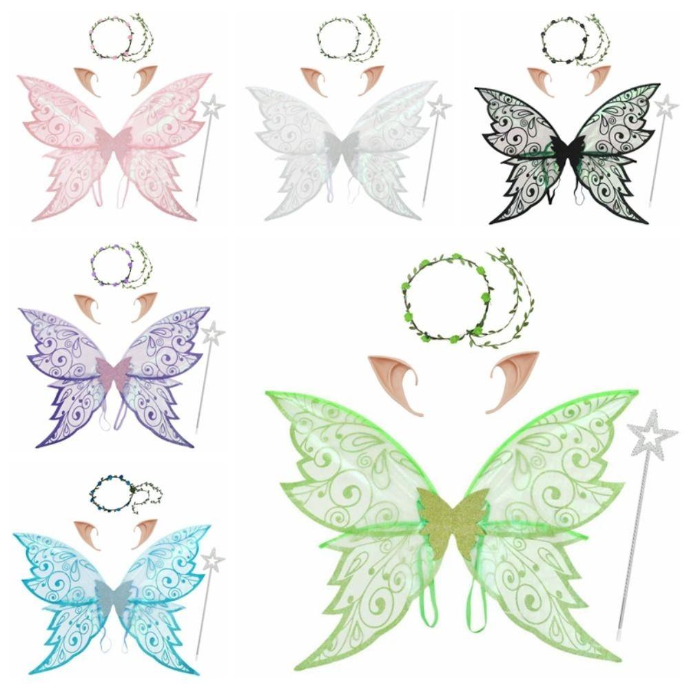 Dress Up Butterfly Fairy Elf Wings Fancy Costume Wings  Adults Children