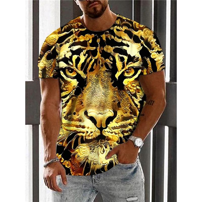 3D Frog Print Men's T-Shirt Summer Street Everyday Casual Fashion Loose Comfortable Short Sleeve Top Creative Animal T-Shirt