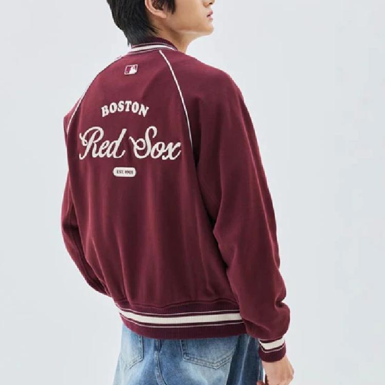 MLB Boston Red Sox Cultive Baseball Jacket Unisex Burgundy 3AJPV0734-43WID