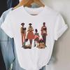 Cartoon Cotton Printed Short-sleeved T-shirt Women's Summer 2025 New Inner Bottoming Shirt Loose Versatile Crew Neck