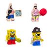 Spongebob Squarepants Building Blocks Toy With Abs Plastic Small Particles For Creative Play