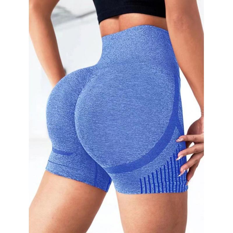 Seamless High-Waist Peach-Lift Quick-Dry Yoga Shorts for Women L/XL