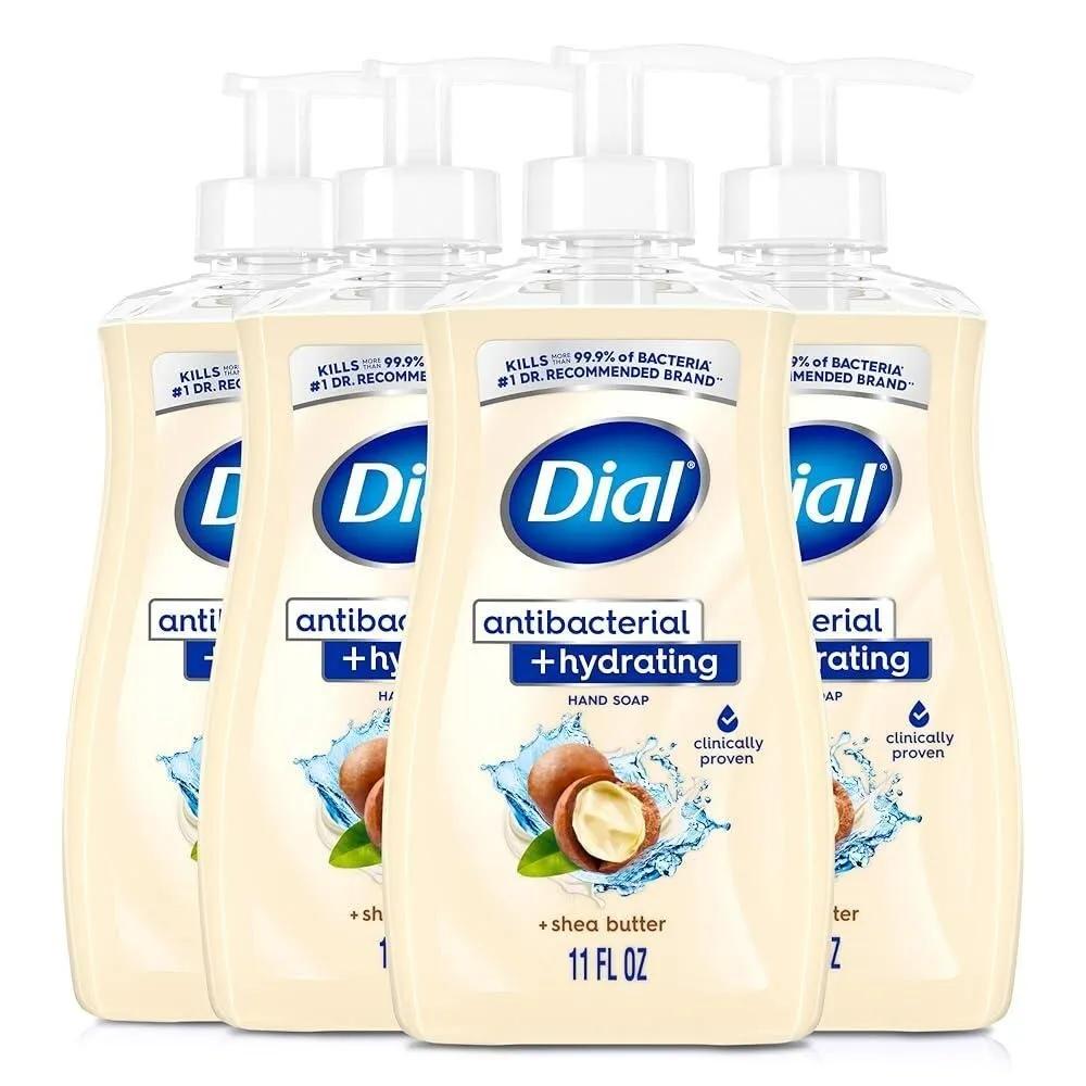 Dial Hydrating Shea Butter Liquid Hand Soap 325ml Set of 4