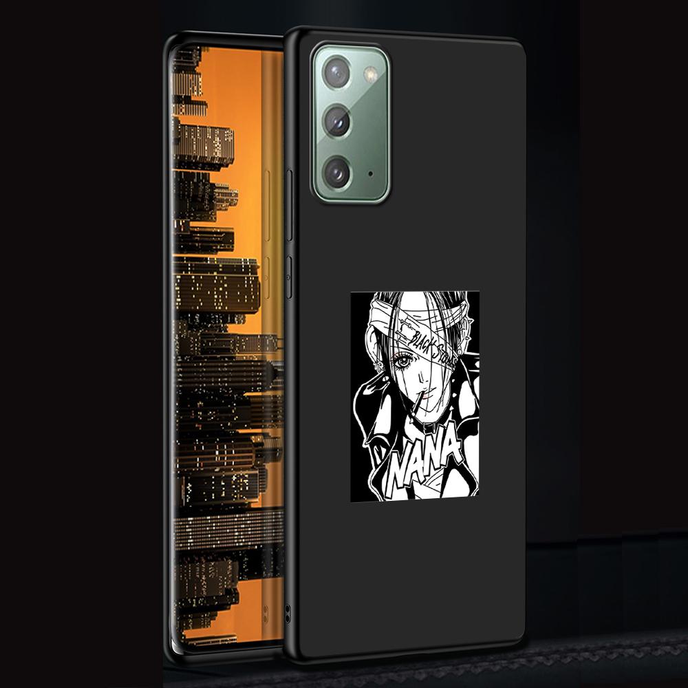 Anime Nana Osaki Phone Case for Samsung Galaxy Note 20 Ultra 10 Lite 9 8 S22 Plus M31 M30s M11 M12 M21 TPU Black Soft Cover