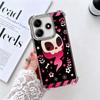 Sweet And Edgy Cartoon Skeleton Soft Phone Case For Xiaomi Redmi Note 14 15 Pro Plus 13 12 11S 11T 5G 10 9S 9 Plating Anti-Fall