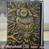 1 Pcs Notebook 3D Owl Printing Vintage Embossed Leather Travel Diary A5-notebook Stationery Gift Notepad Office School Supplies