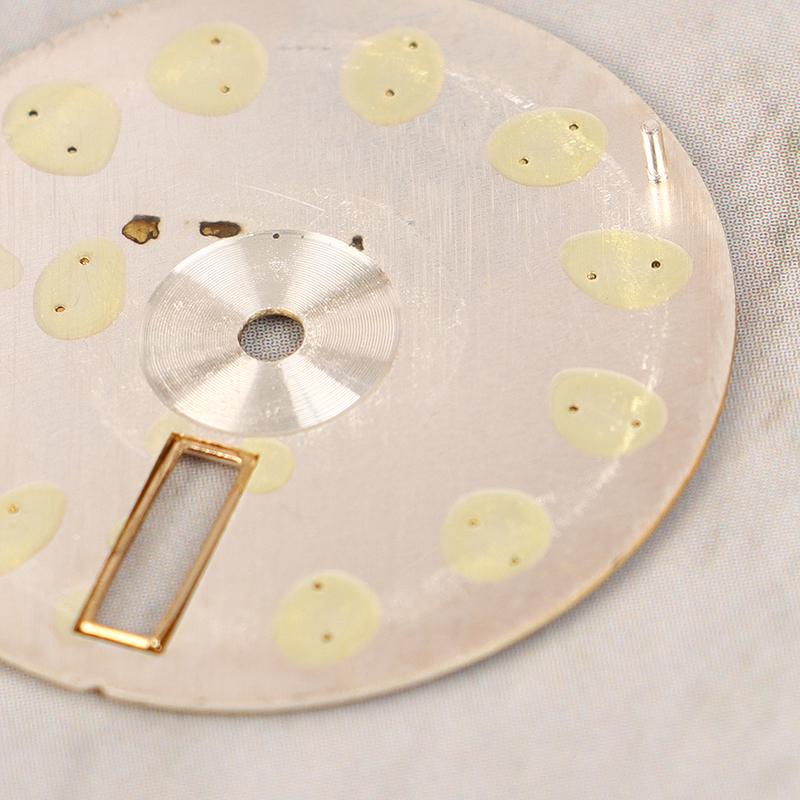 Vintage-Zifferblatt, DIY-Teile, 3 Sterne, Doppelkalender, wörtliches Herrenuhr-Zubehör für das Uhrwerk 46941/46943