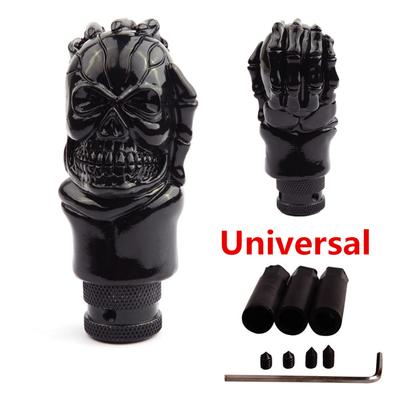 Buton de schimbător de viteze pentru mașină cu cap de craniu ABS universal, pârghie de schimbător de viteze, potrivită pentru transmisia manuală