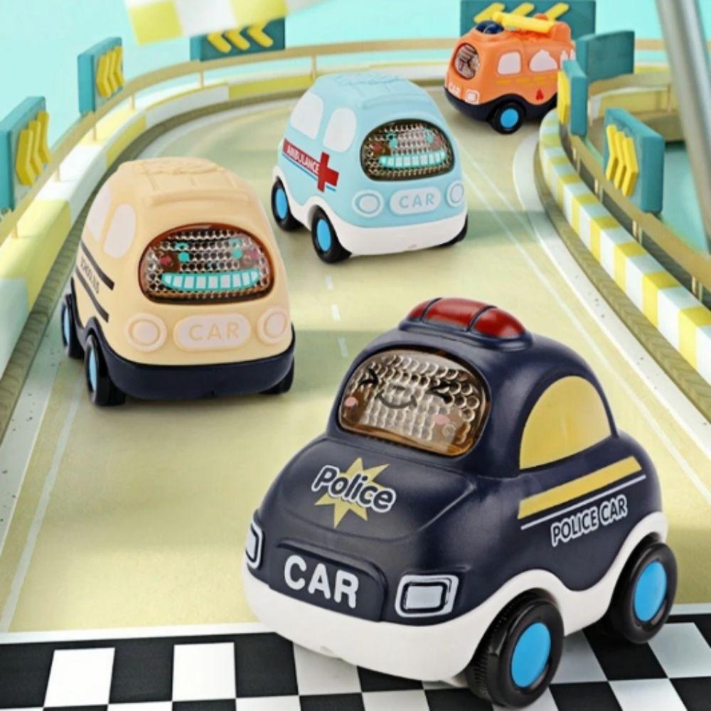Anti-Collision Inertia Toy Car Sound Display Mini Car Vehicle Models Inertia Car Birthday Gift