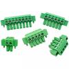 MX2EDGKM 3.81mm Plug-in Terminal Block with Flange; Green, PCB Wiring, 2P-24P