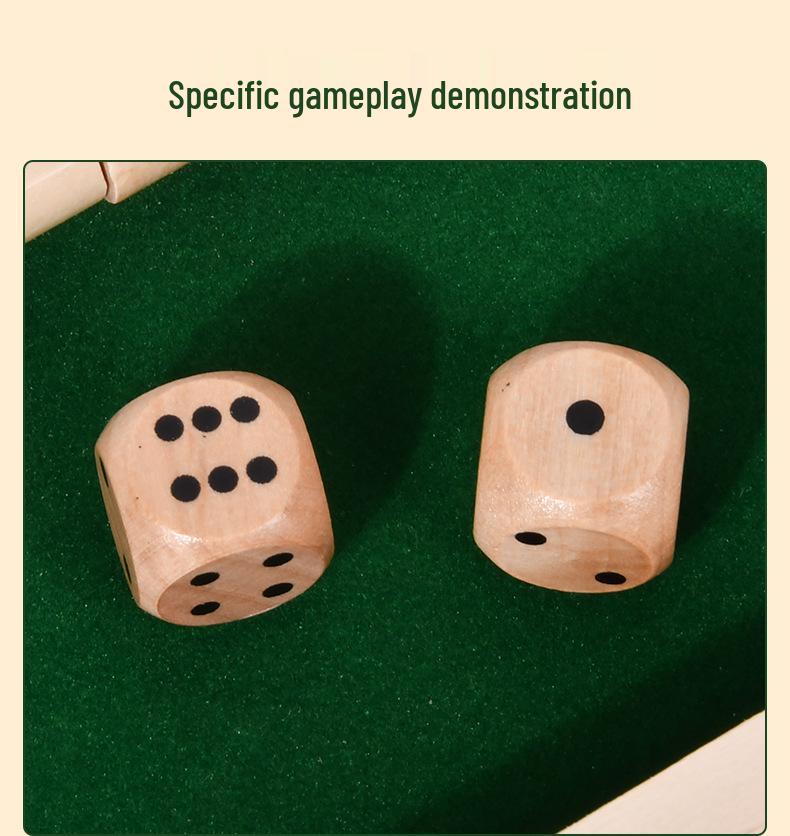 Wooden Flip Board Table Game: Interactive Two-Player Puzzle for Children & Adults