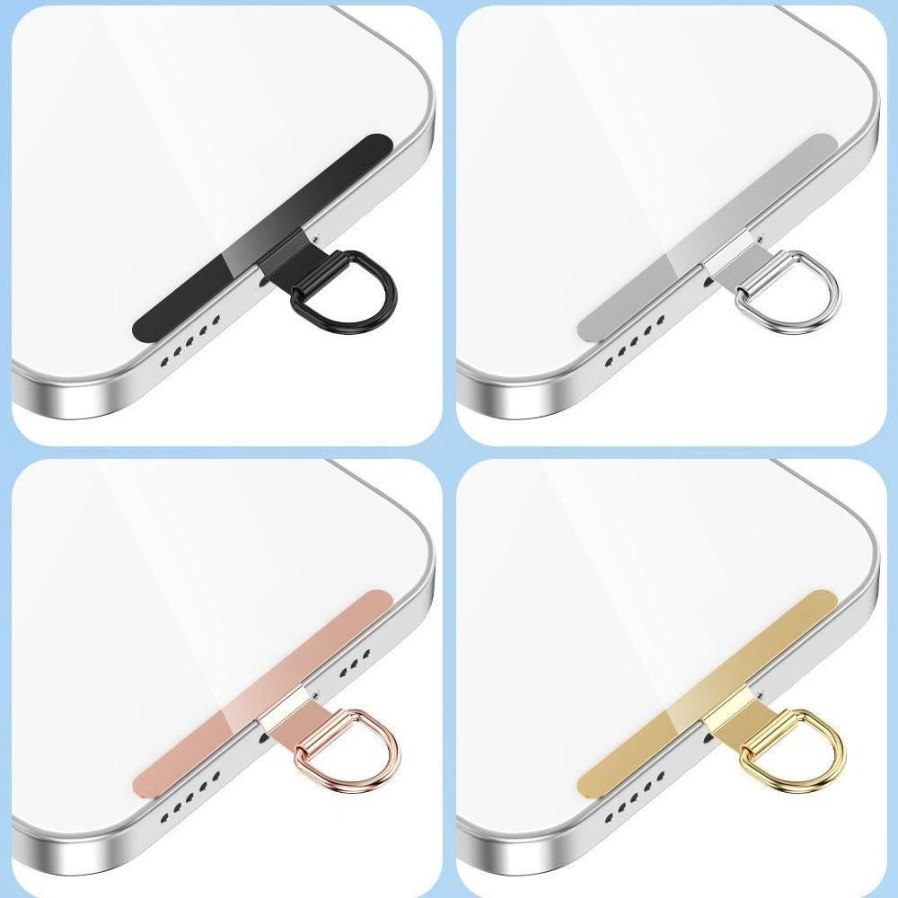 5Pcs Metal Phone Lanyard Connectors Ultra-thin Phone Tether Tab All Phone Cases