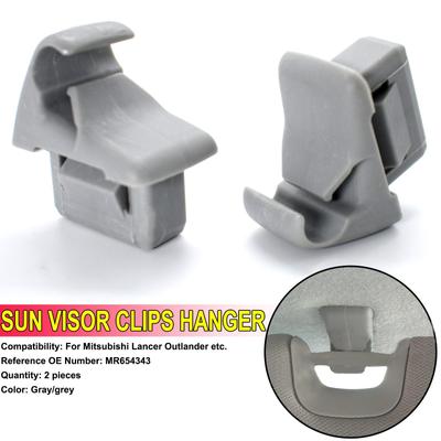 Para dla Mitsubishi Lancer ASX Lancer Evolution X Outlander Sport MR654343 szary osłona przeciwsłoneczna hak klip wspornik wieszak części samochodowe