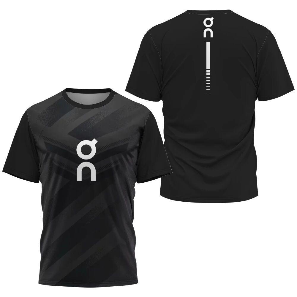 Summer Round Neck 3D Print Top Outdoor Fitness Sportswear Fashionable Casual Quick-drying Short Sleeved Men's T-shirts