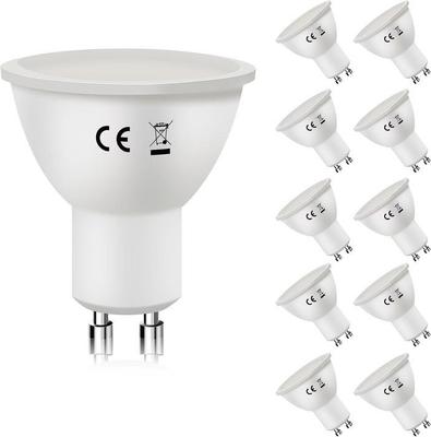LED Bulb - NETTLIFE - 6W GU10 - 3000K (White Hot) - Angle 110° - Non Dimmable - Lot 10