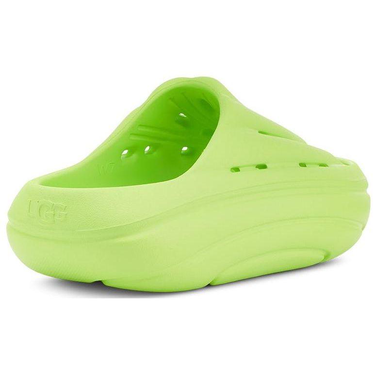 UGG Women's FoamO Slide Pale Chartreuse Slip On Platform Sandals 1136880-PCHR