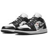 Jordan Air Jordan 1 Slip Resistant Abrasion Resistant Low top Vintage Basketball Shoes Women's Black White DC0774-101(Team181-)