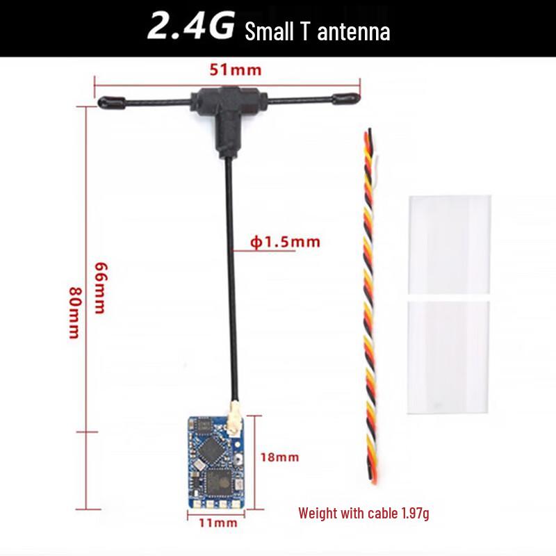 

BAYCKRC ELRS 2.4G FPV Receiver with Mini T Antenna