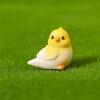 3Pcs Miniature Parrot Figurines Desktop Ornament Adorable Resin Bird Decor for Fairy Gardens & Terrariums
