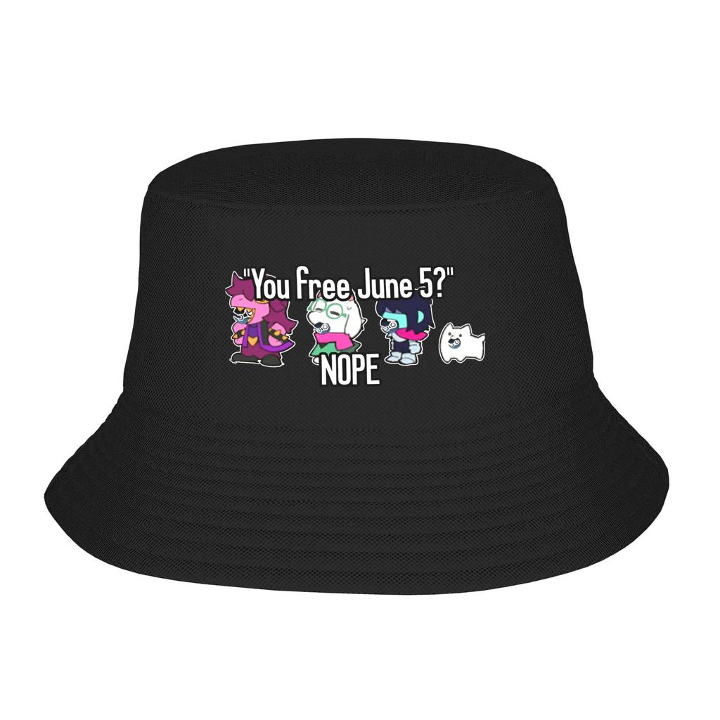 Deltarune Its TV TIME Bucket Hats Spring Picnic Headwear Stuff Tenna Fishing Hat for Women Unisex Boonie Hat Lightweight