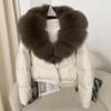 Women's Winter Down Jacket with Real Fox Fur Collar - Petite to Extra Large
