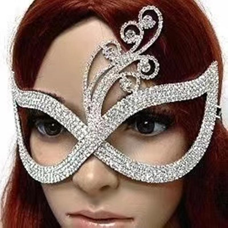 European and American Fashion White Gem Drop Pendant Head Chain Bridal Wedding Multi-Layer Rhinestone Forehead Lace Jewelry