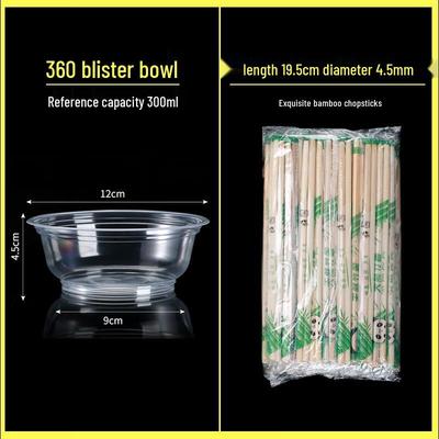 ZISIZ Disposable Plastic Takeout Containers with Lids