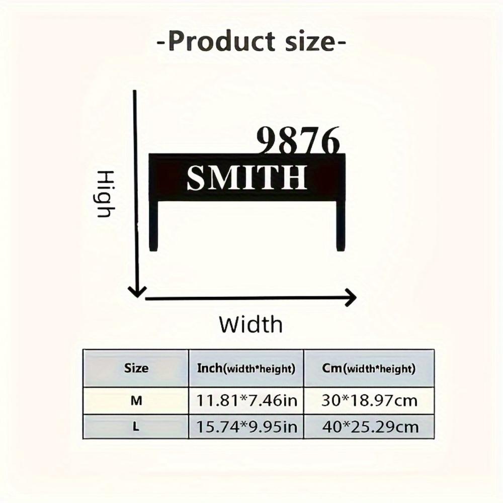 Metal Sign Personalized Family Name Surname Yard Plaque Outdoor Garden Decor Housewarming Gift