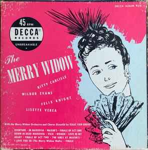 

7inch Record KITTY CARLISLE, WILBUR EVANS, FELIX - Merry Widow 923298 DECCA 1950 US Soundtracks & Musicals Used