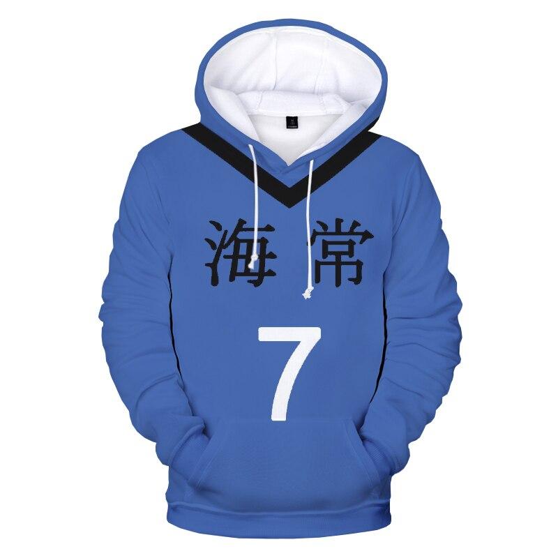 Autumn Kuroko No Basket 3d Print Hoodies Slam Dunk Seirin Anime