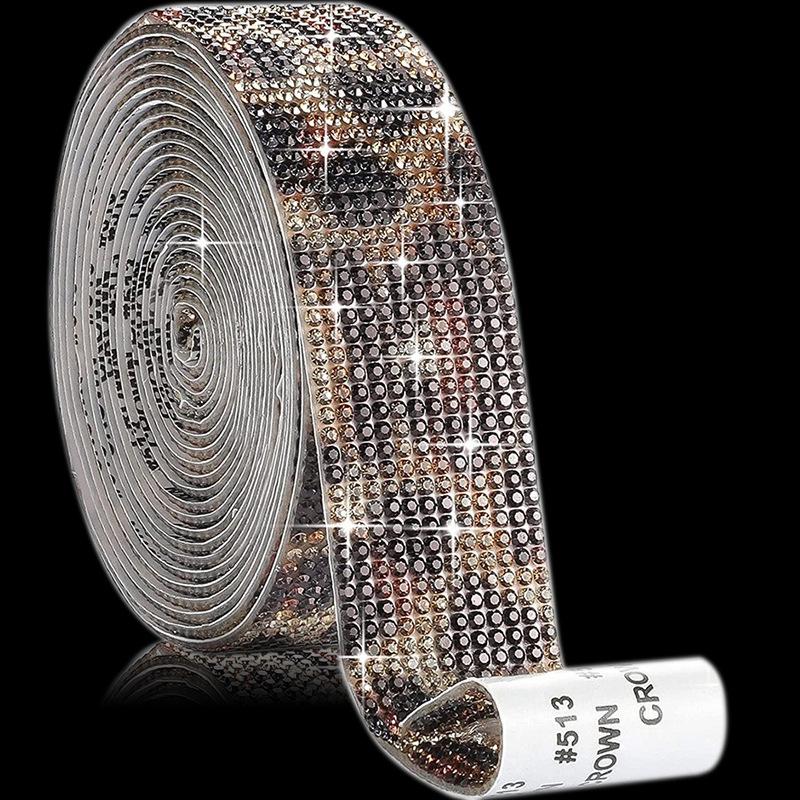 Samoprzylepne paski z kryształkami: Akcesoria DIY do biżuterii, dekoracji samochodowych i rękodzieła