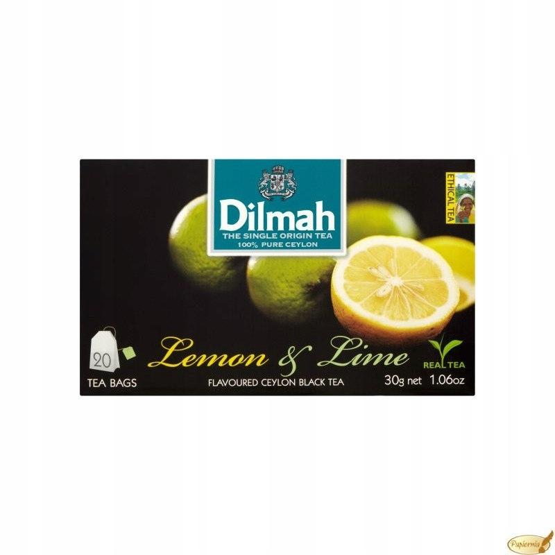 Dilmah Zitrone & Limette Schwarzer Tee 20 Beutel