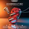 Zombies Cat B21 Legierung Bluetooth 6.0 Ohrhörer Echtzeit KI-Übersetzung Kopfhörer Semi In-Ear TWS Kabellose Ohrhörer mit Smart APP