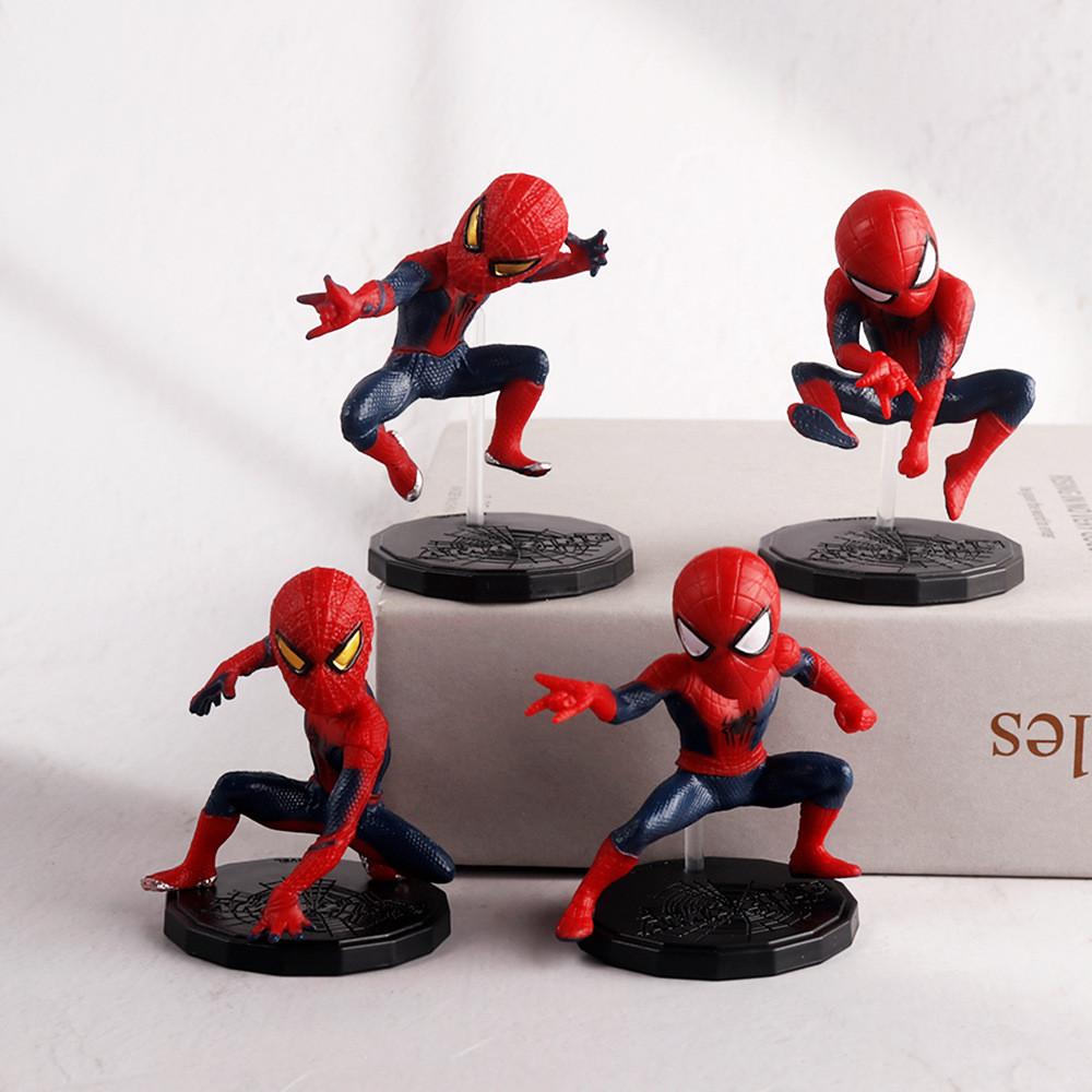 Spiderman Pvc Desk Car Ornament Set For Kids And Collectors
