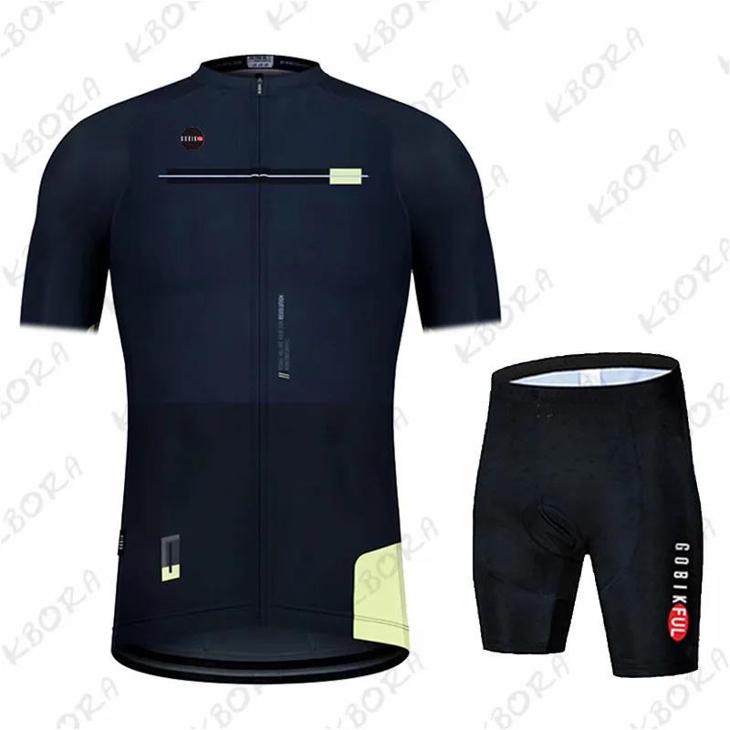 Gobik Men's  Short Sleeve Cycling Clothing Mtb Bike Uniforme Maillot Bicycle Ropa Ciclismo Hombre 2026 Summer Breathable Cycling Suit Set
