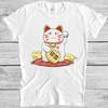 Maneki Neko Chinesische Glückskatze Frohes Neues Jahr Niedliches Japanisches Geschenk T-Shirt 4047