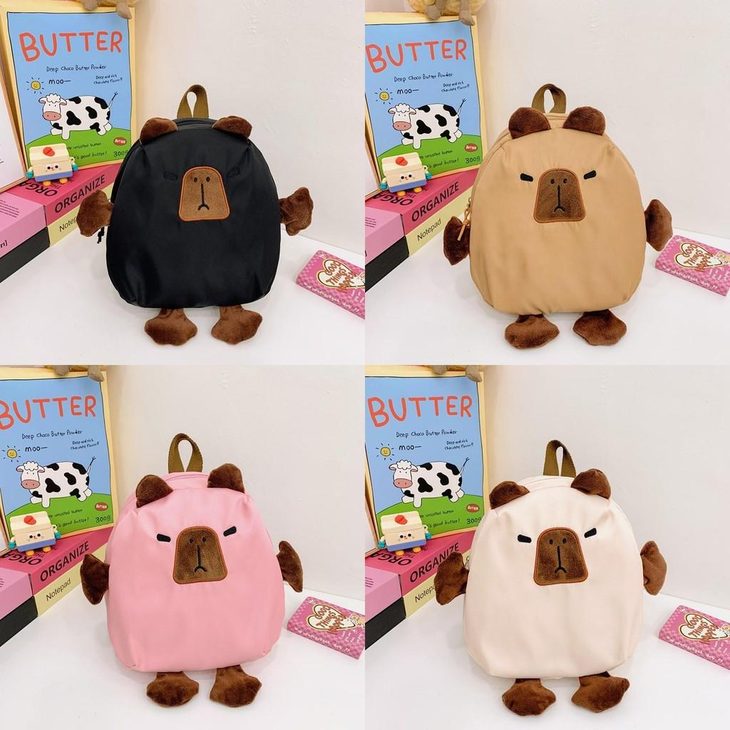 Capybara Cartoon Backpack Kindergarten Lightweight Travel Bag Gift Children