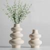 Synthetic Resin Vases Set 2 White Round Vases,Modern Dried Flower Vases