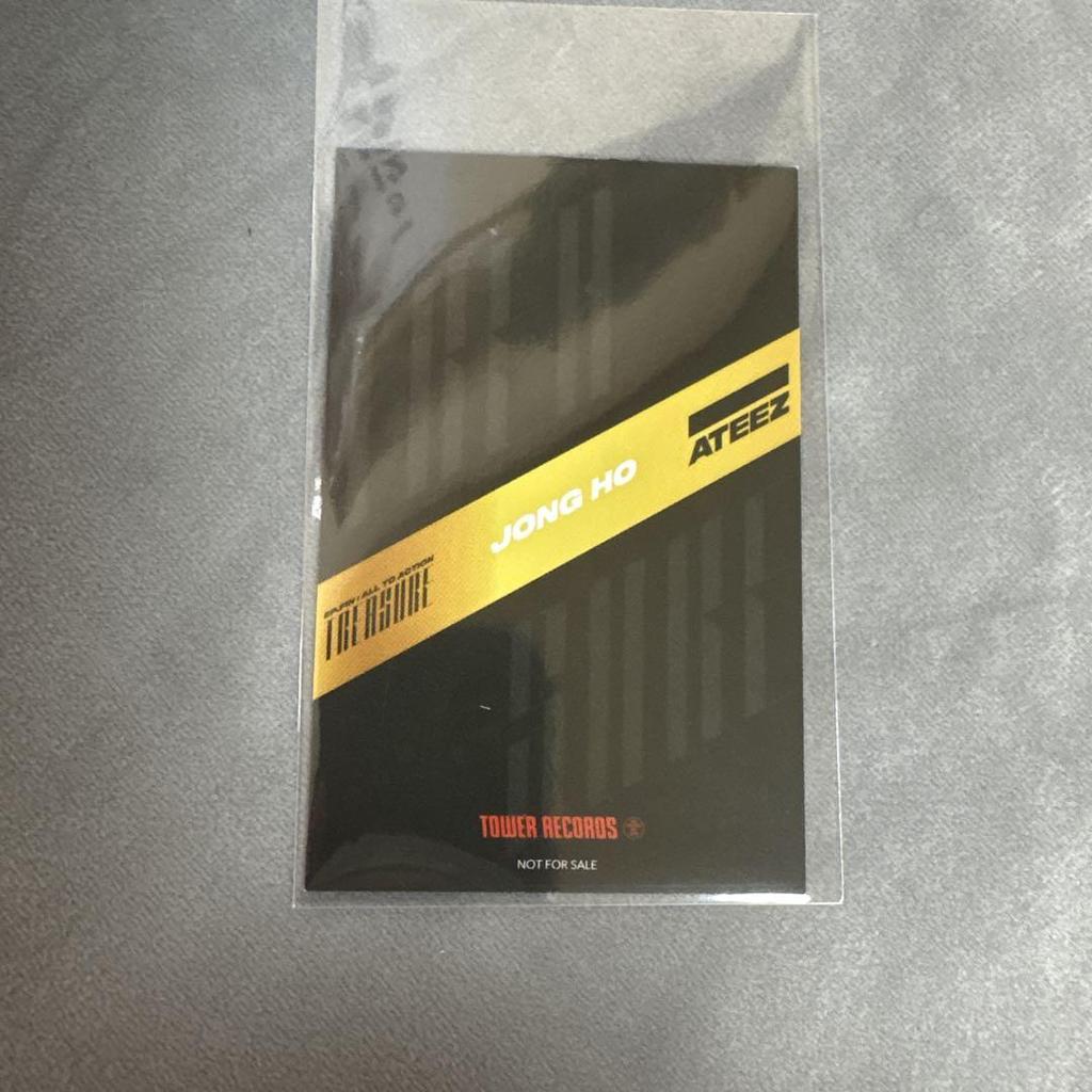 [USED] ATEEZ Jongho TREASURE ALL TO ACTION Tower Records