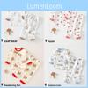 Set Pigiama in Cotone per Bambini con Stampe di Animali per Neonato e Lattante