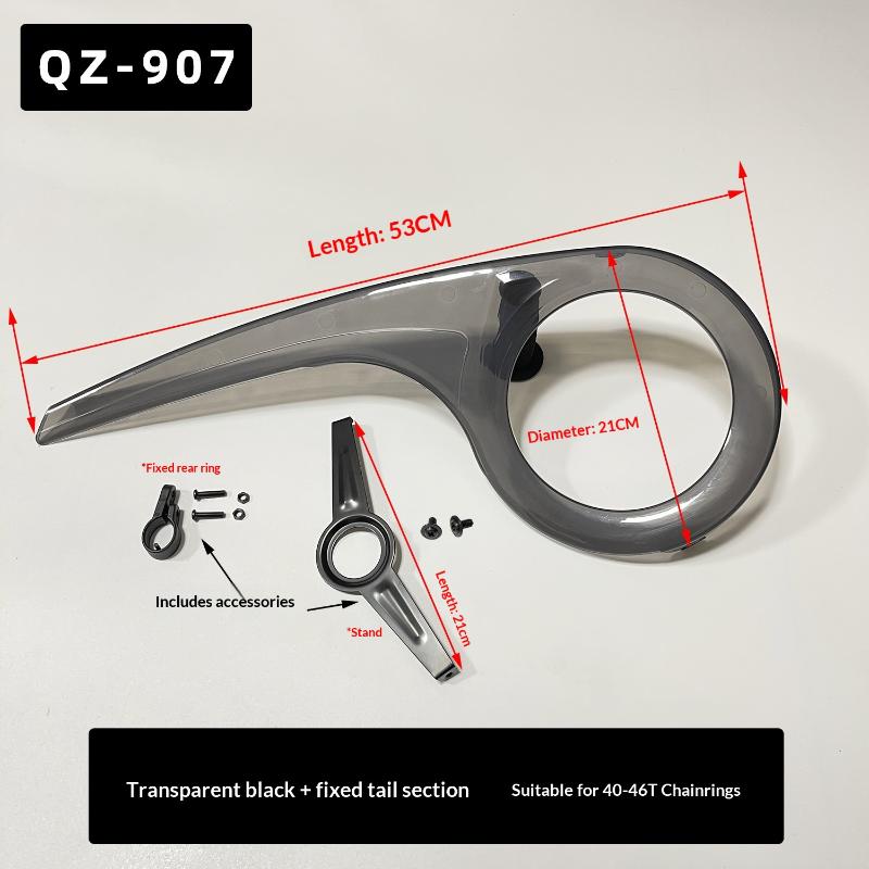 Copricatena per Bicicletta per Corona da 40T a 46T Protezione Corona Grande QZ907 Materiale PP Per Accessorio Bicicletta da Strada