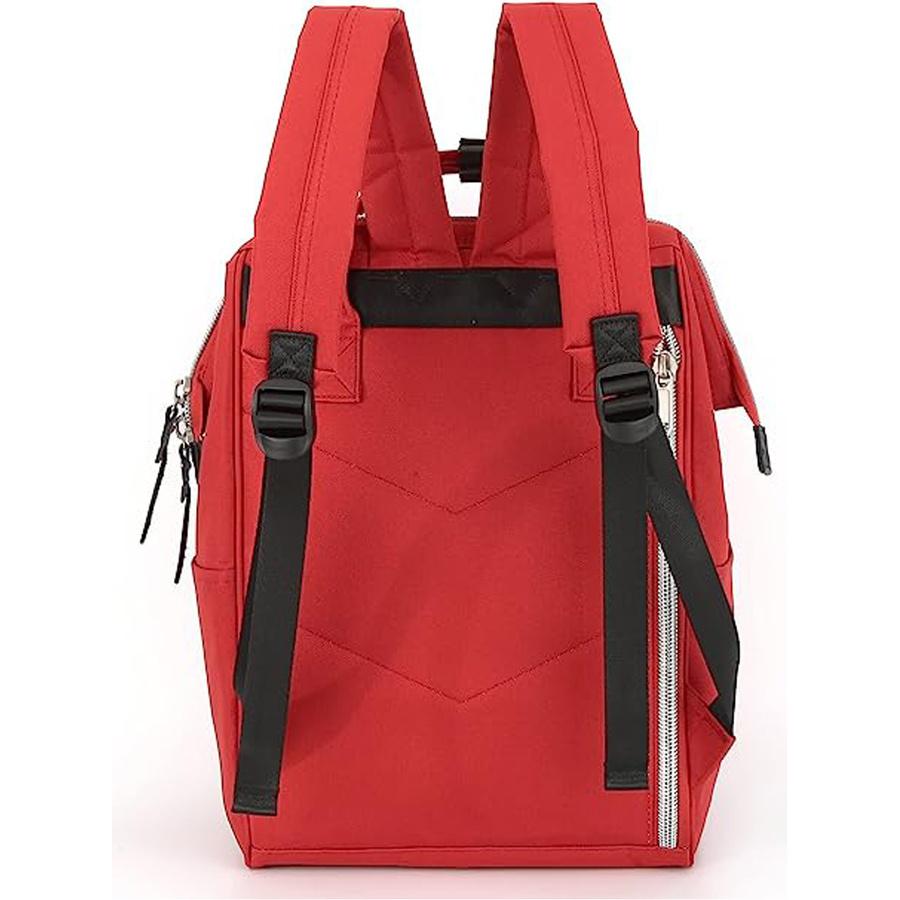 Red Urban Backpack for Laptop with USB Port - Himawari