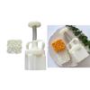 Square Vine Pattern Mooncake Press Mold Cookie Stamps Chinese MidAutumn Moon Cake Makers Decoration Tool for DIY Cookie