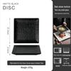 High-End Black Ceramic Square Steak Plate - Lightweight, Luxury, Stylish Dish for Home Use
