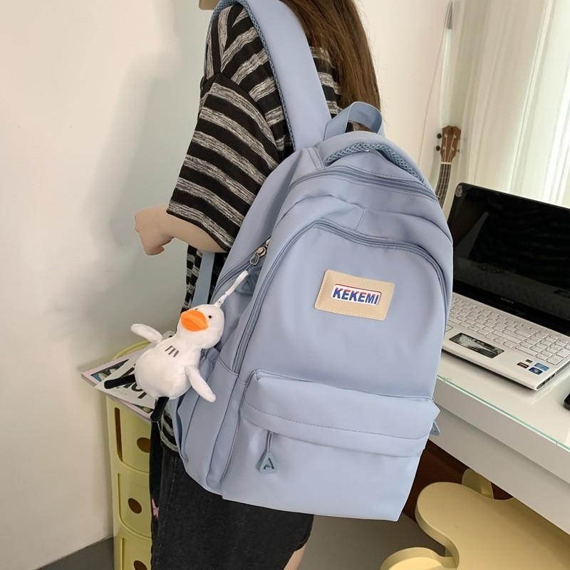 Stylish High School Students Double Shoulder Bag Large Capacity Book Bag Wholesale