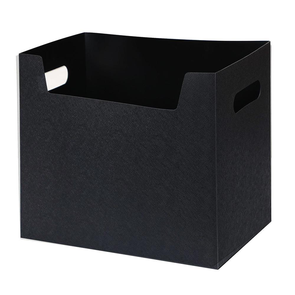 Multicolor Folding Sorting Box Multi-functional with Handle PP File Box Simple Design PP Material Storage Box Stationery Storage чёрный